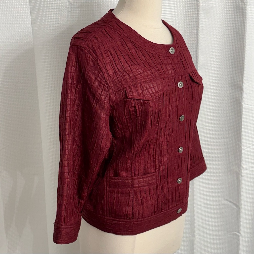 Ruby Rd. Women's Crinkle-Textured Button-Front Bl… - image 6